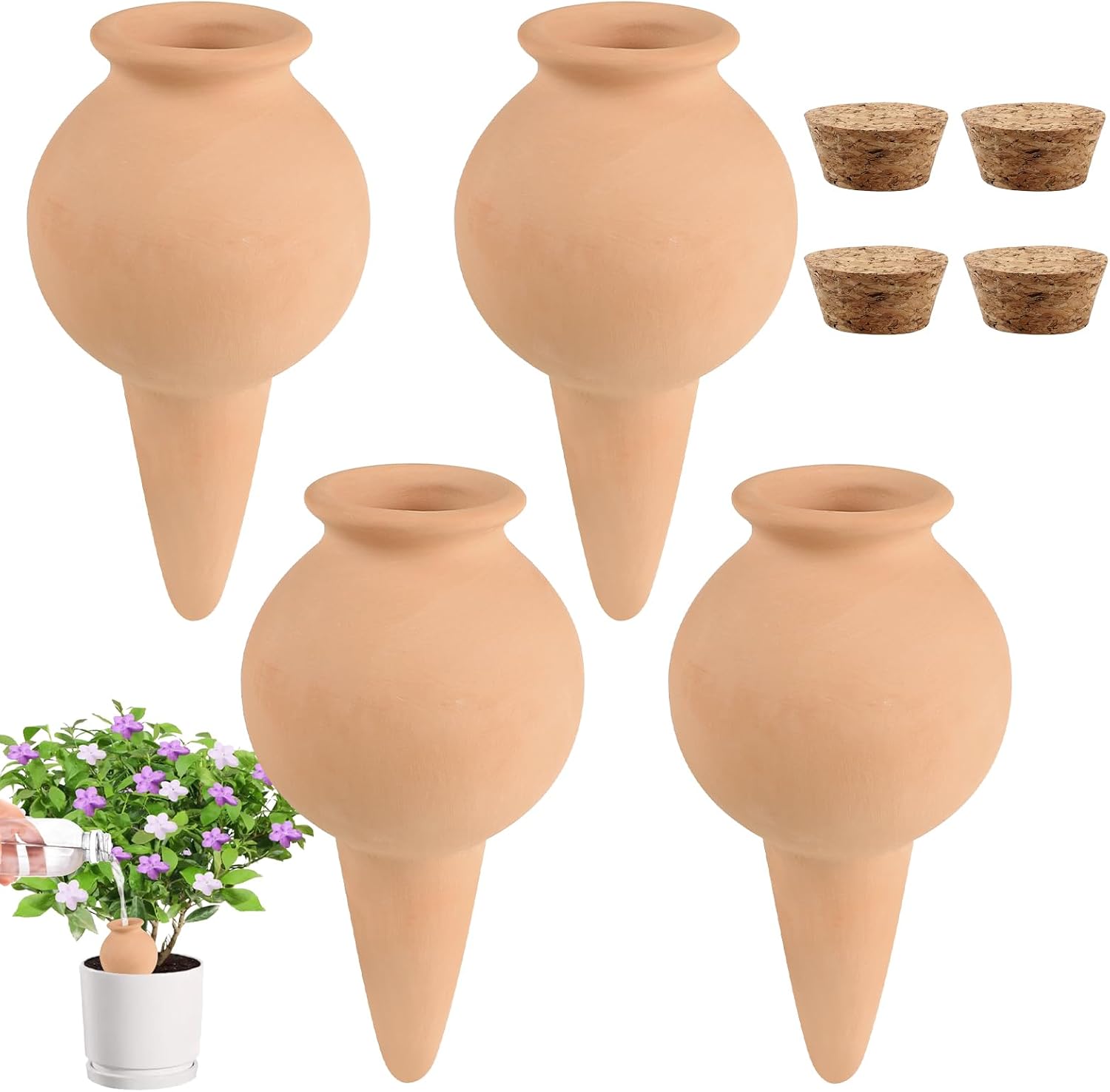 Dispositif d'arrosage pour plantes: 4 pièces, 100ml