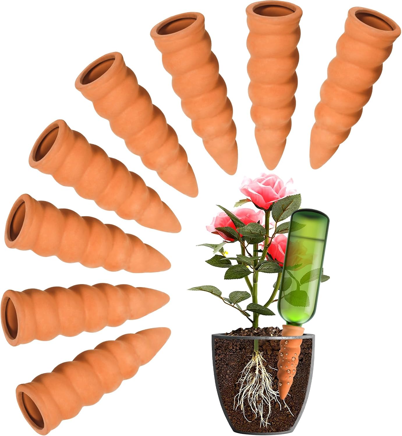 Dispositif d'arrosage pour plantes: Lot de 8
