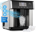 Machine à Glaçons Klarstein 3L, 15kg/Jour, 3 Tailles de Glace, Alarme Intégrée, Entretien Facile