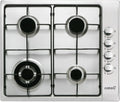 CATA Table de Cuisson Gaz 4 Feux Émail, Allumage Électrique, Sécurité, Gaz Naturel, 58 cm, 8kW