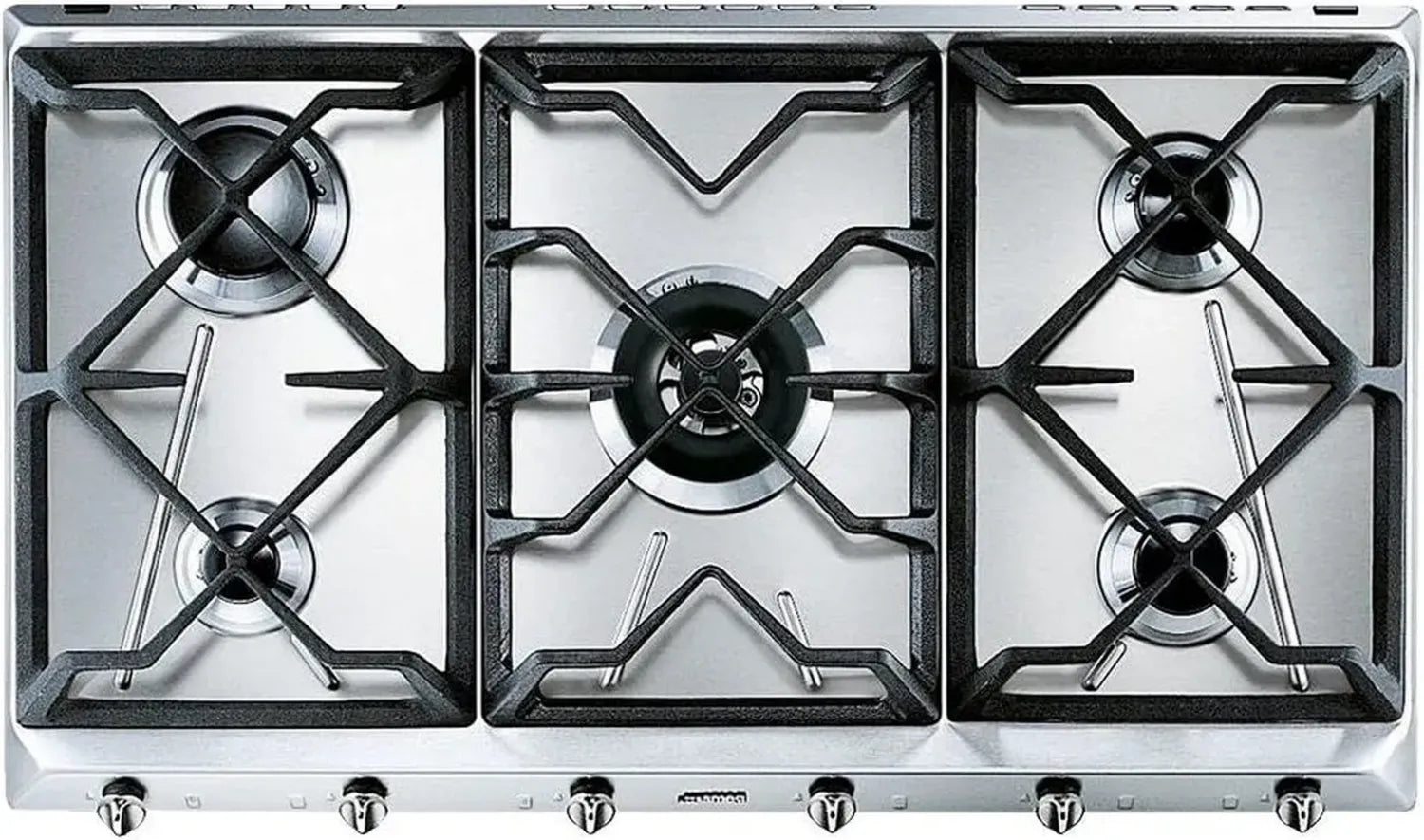 Plaque de Cuisson à Gaz Universelle en Acier Inoxydable SMEG SRV596GH5