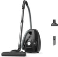 Aspirateur Silencieux Rowenta Green Force Max, 900W, Filtration Efficace, Écologique, Fabriqué en France, Noir/Aluminium